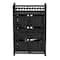 Household Essentials Woven 3 Drawer Chest with Cutout Handles